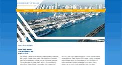 Desktop Screenshot of cruiseportofmiami.com